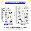 64 Patterns Non-woven Fabrics Water-soluble Embroidery Aid Drawing Sketch DIY-TAC0100-003-11
