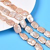Natural Baroque Pearl Keshi Pearl Beads Strands PEAR-S020-D07-03-1