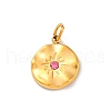 304 Stainless Steel Rhinestone Pendants STAS-M110-21G-2