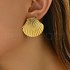 Stainless Steel Shell Shape Hoop Earrings YQ7251-3