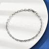 201 Stainless Steel Cuba Style Chian Bracelet for Men BJEW-B138-06P-03-3