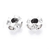 Alloy Rhinestone European Beads FIND-N009-04P-2