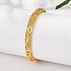 Brass Bangles for Women BJEW-D313-03G-4