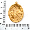 Religion Golden Tone 304 Stainless Steel Pendants STAS-K289-01G-11-3