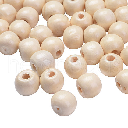 Natural Wood Beads TB10mmY-8-1