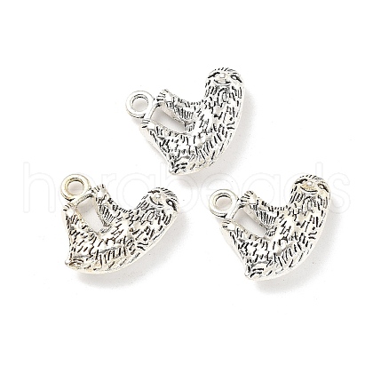 Tibetan Style Alloy Animals Pendants PALLOY-V007-01AS-08-1