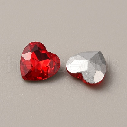 Glass Rhinestone Cabochons RGLA-WH0001-10B-03-1