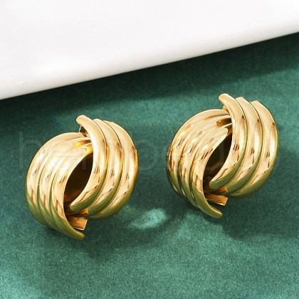 304 Stainless Steel Stud Earrings EJEW-S265-04G-1