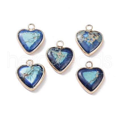 Dyed Synthetic Imperial Jasper Pendants G-P529-08G-05-1