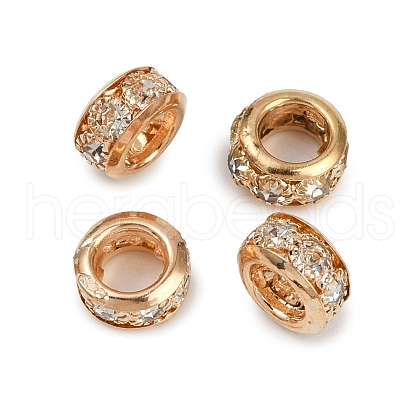 Brass Rhinestone Beads KK-U071-02C-01KCG-1
