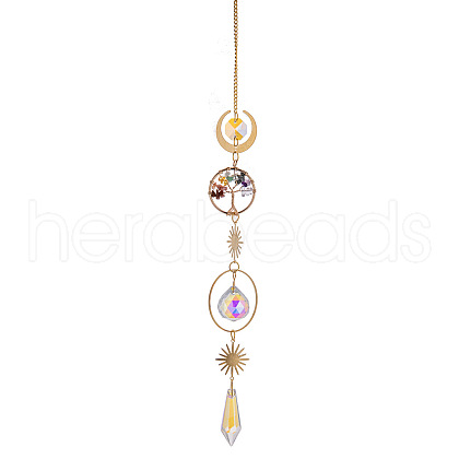 Glass Teardrop/Cone Pendant Decoration WG33785-02-1