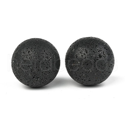 Natural Lava Rock Beads G-M358-01E-1