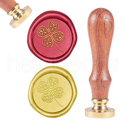 CRASPIRE Brass Wax Seal Stamp AJEW-CP0002-25-66-1