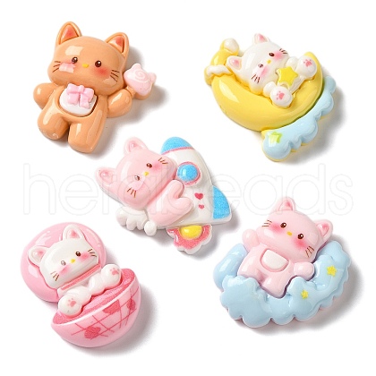 Space Theme Opaque Resin Decoden Cabochons CRES-Z006-09-1