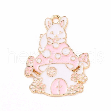 Alloy Enamel Pendants ENAM-M055-03G-01-1