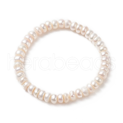 Mother's Day Jewellery Natural Pearl Beaded Stretch Bracelets for Women BJEW-JB09137-1