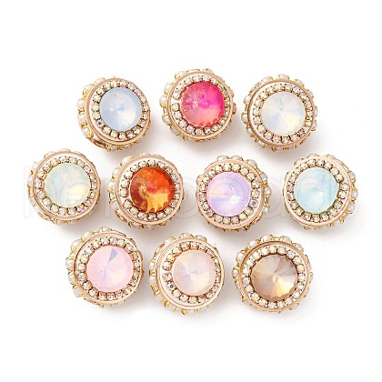Handmade Resin Indonesia Round Beads IPDL-P005-02KCG-M-1