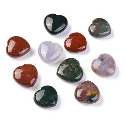 Mother's Day Gifts Natural Ocean Jasper Heart Love Stone G-H259-04-1