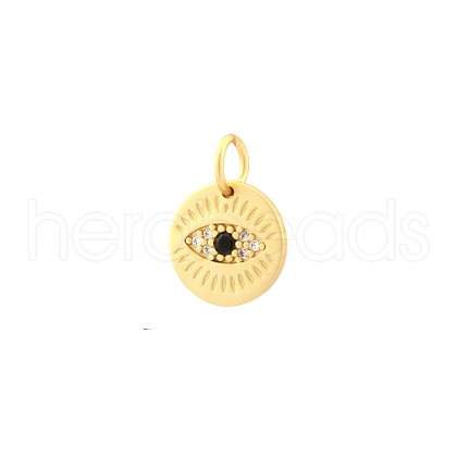 Brass Micro Pave Cubic Zirconia Pendants PW-WGCFB07-06-1