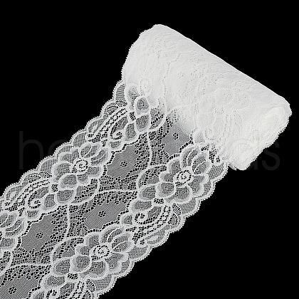 FINGERINSPIRE 10 Yards Nylon Elastic Lace Trim OCOR-FG0002-66B-1