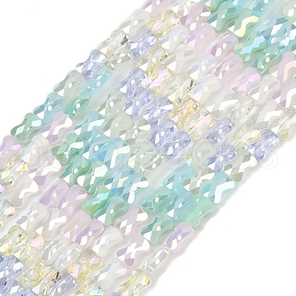 Electroplate Glass Beads Strands EGLA-G039-06A-01-1