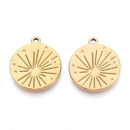 304 Stainless Steel Pendants STAS-T065-14G-1