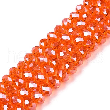 Electroplate Glass Beads Strands EGLA-A044-T8mm-A25-1