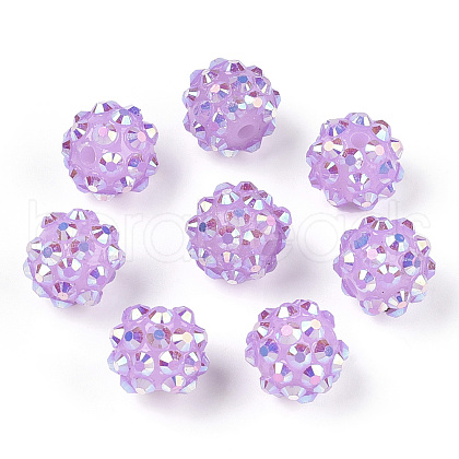 Resin Rhinestone Beads RESI-S256-12mm-SAB21-1