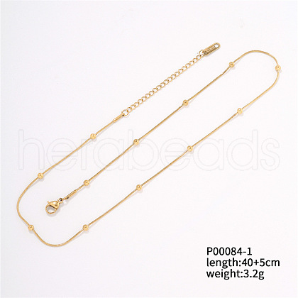 Unisex Stainless Steel Satellite Chains Necklaces CZ5229-1-1