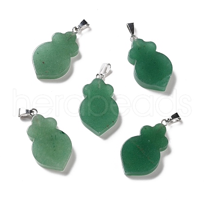 Natural Green Aventurine Pendants G-F714-01E-1