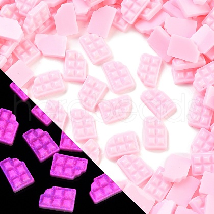 Luminous Resin Imitation Chocolate Decoden Cabochons RESI-K036-28F-05-1