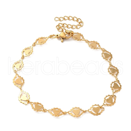 304 Stainless Steel Chain Bracelet for Women BJEW-I313-06-1