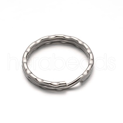 Tarnish Resistant 304 Stainless Steel Split Key Rings STAS-M216-08-1