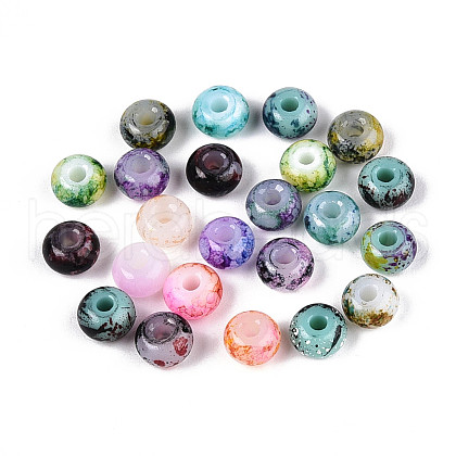 3/0 Baking Paint Glass Beads GLAA-G118-02-1