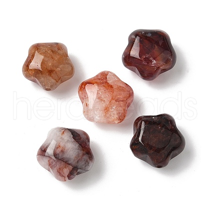 Natural Hematoid Quartz/Ferruginous Quartz Beads G-D307-D01-1