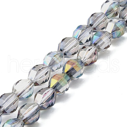 Electroplate Glass Beads Strands EGLA-L045-H-HP02-1