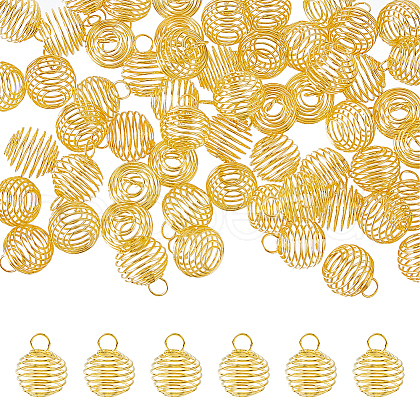 HOBBIESAY 60Pcs Iron Wire Pendants IFIN-HY0001-09-1