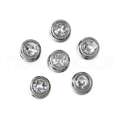 201 Stainless Steel Rhinestone Pendants STAS-F318-02P-1