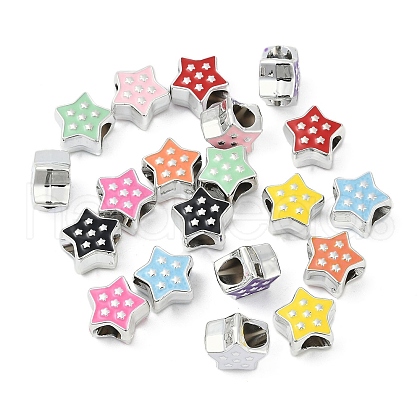 CCB Plastic European Beads CCB-D278-02-1