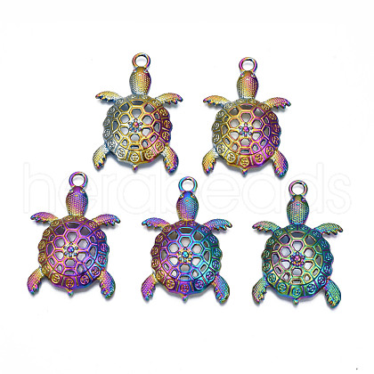 Rainbow Color Alloy Big Pendants PALLOY-N156-194-1