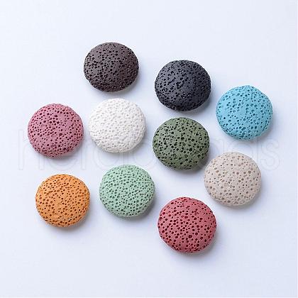 Unwaxed Natural Lava Rock Beads G-F326-M-1