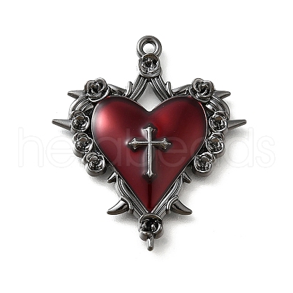 Alloy Enamel Gothic Style Pendants PALLOY-R157-06B-06A-1