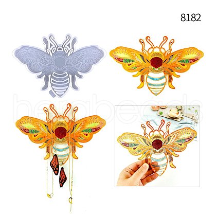 Bee DIY Food Grade Silicone Jewelry Holder Wall Hanging Molds SIMO-PW0004-19-1