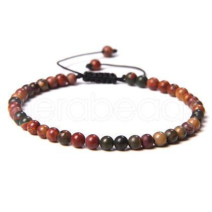 Adjustable Women's Dendritic Agate Beaded Bracelet CN3407-40-1