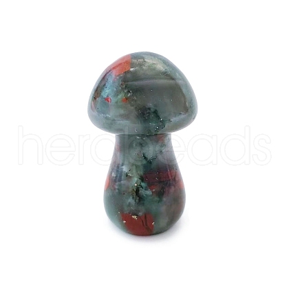 Natural Bloodstone Healing Mushroom Figurines PW-WG61562-11-1