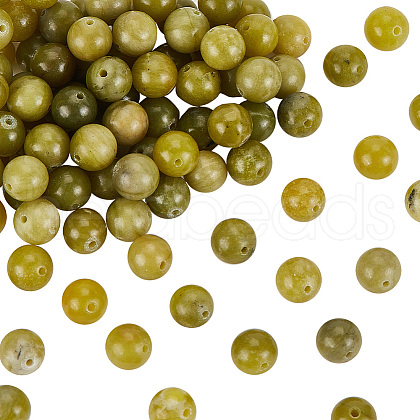 Olycraft 2 Strands Natural Peridot Beads Strands G-OC0002-75-1