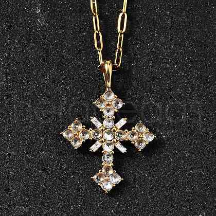 304 Stainless Steel Pendant Necklaces NJEW-H070-04G-1