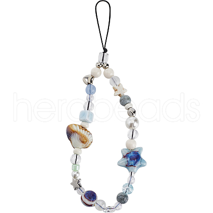 Resin & Acrylic Mobile Straps HJEW-WH20012-06-1