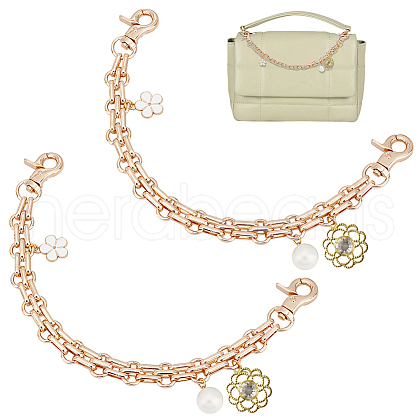   2Pcs Iron Chain Bag Handles FIND-PH0010-17-1