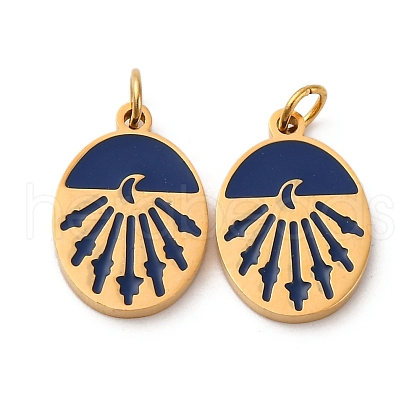 304 Stainless Steel Enamel Charm STAS-U061-32G-01-1